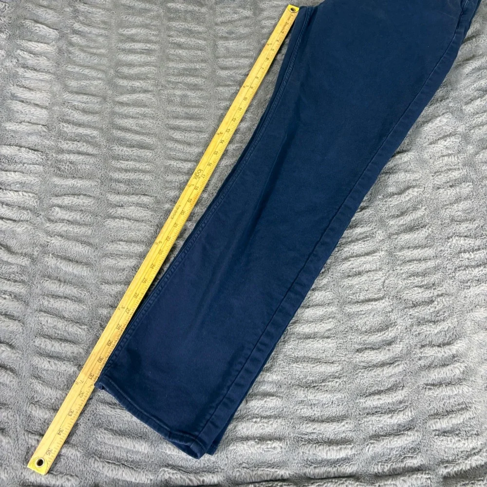 Banana Republic Mens 38x34 Navy Blue Slim Fit Stretch Chino Pants AR382